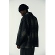 画像7: COOTIE PRODUCTIONS/Jacquard Check Wool Short Chester Coat（Black）［ジャガードチェックショートチェスターコート-23秋冬］ (7)