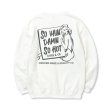 画像1: CALEE/SYNDICATE RETRO GIRL CREW NECK SW（WHITE）［クルーネックスウェット-23秋冬］ (1)