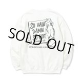 画像: CALEE/SYNDICATE RETRO GIRL CREW NECK SW（WHITE）［クルーネックスウェット-23秋冬］