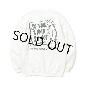 画像: CALEE/SYNDICATE RETRO GIRL CREW NECK SW（WHITE）［クルーネックスウェット-23秋冬］