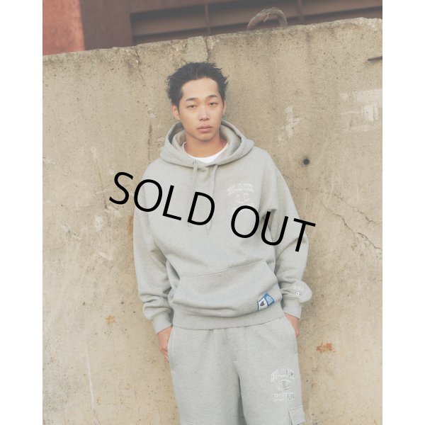 画像3: BlackEyePatch/HOODED SWEATSHIRT（OXFORD GRAY） (3)