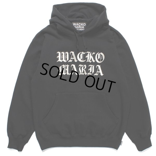 画像1: WACKO MARIA/HEAVY WEIGHT PULL OVER HOODED SWEAT SHIRT（BLACK）［プルオーバーパーカー-23秋冬］ (1)