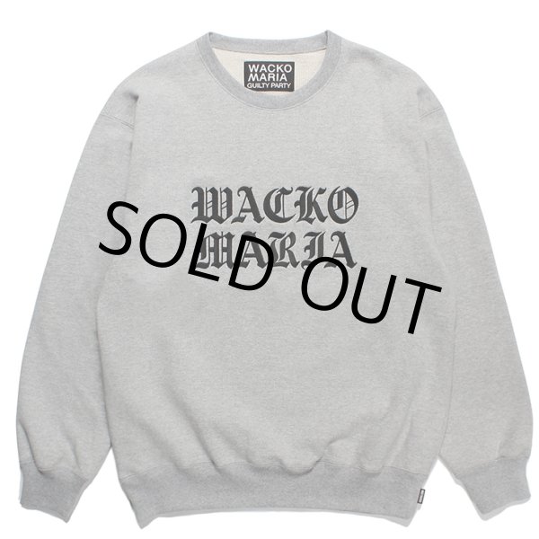 画像1: WACKO MARIA/HEAVY WEIGHT CREW NECK SWEAT SHIRT（GRAY）［クルーネックスウェット-23秋冬］ (1)