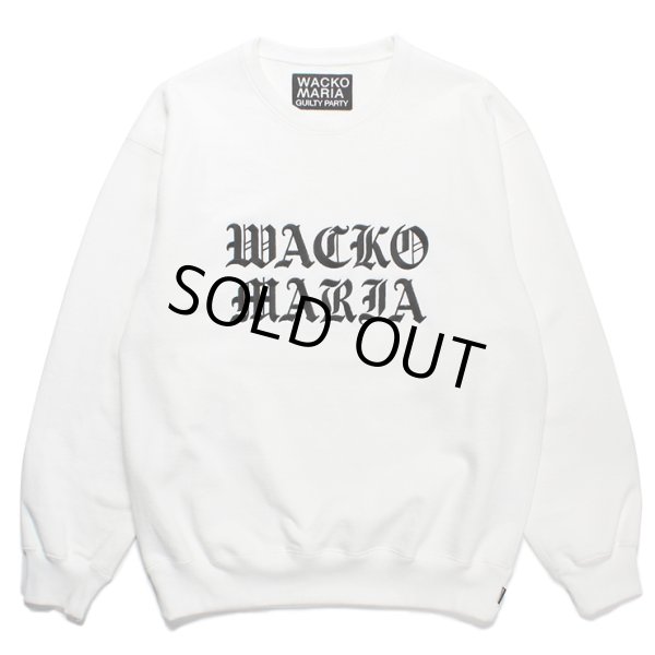 画像1: WACKO MARIA/HEAVY WEIGHT CREW NECK SWEAT SHIRT（WHITE）［クルーネックスウェット-23秋冬］ (1)