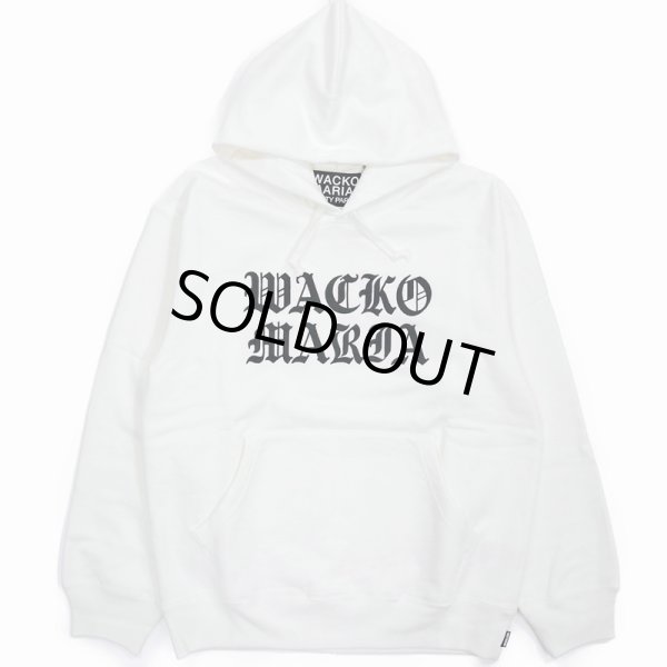 画像1: WACKO MARIA/HEAVY WEIGHT PULL OVER HOODED SWEAT SHIRT（WHITE）［プルオーバーパーカー-23秋冬］ (1)