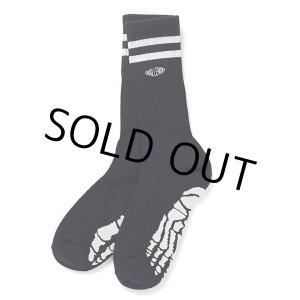 画像: CHALLENGER/SKULL FOOT SOCKS（BLACK）［スカルフットソックス-24春夏］