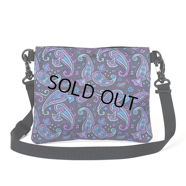 画像2: CHALLENGER/PAISLEY SACOCHE（CHARCOAL/PURPLE）［ペイズリーサコッシュ-24春夏］ (2)