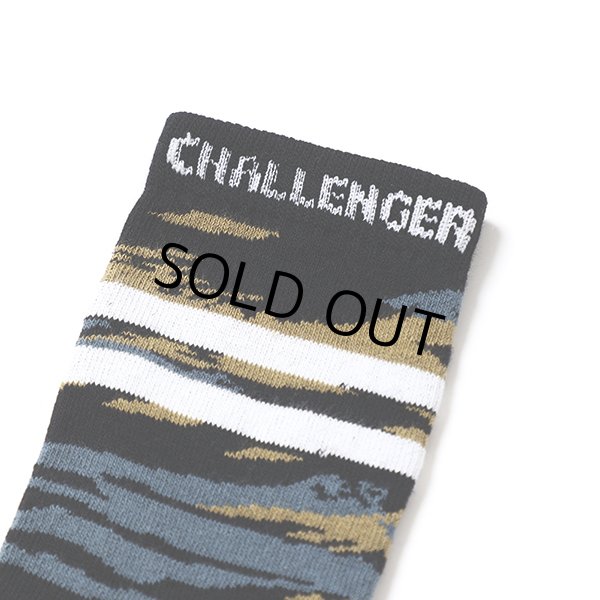 画像2: CHALLENGER/CAMO SOCKS（TIGER CAMO）［カモソックス-24春夏］ (2)