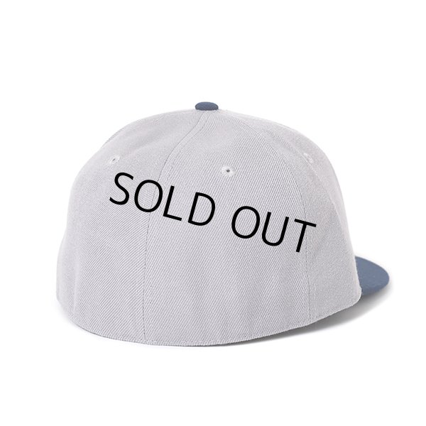 画像2: CHALLENGER/SCRIPT BASEBALL CAP（GRAY/NAVY）［スクリプトB.Bキャップ-24春夏］ (2)