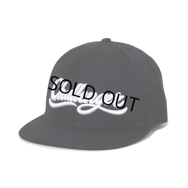 画像1: CHALLENGER/SCRIPT BASEBALL CAP（BLACK）［スクリプトB.Bキャップ-24春夏］ (1)