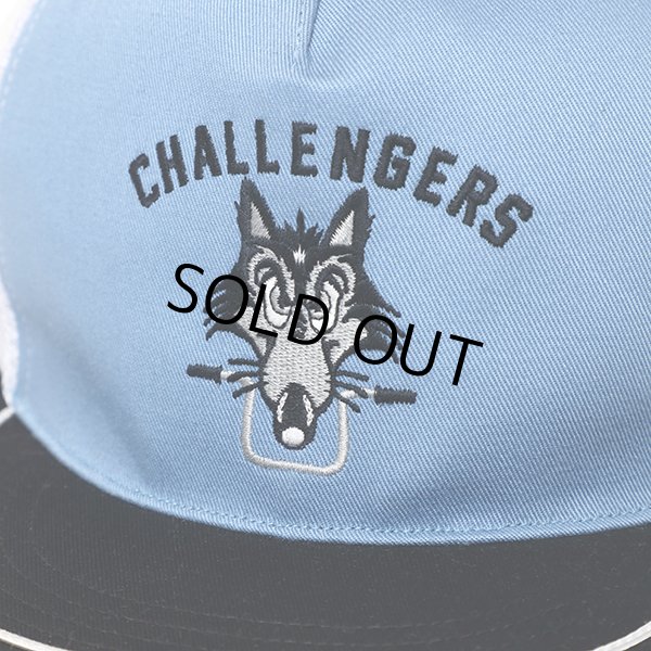 CHALLENGER/WOLF MC MESH CAP（BLUE GRAY）［ウルフMCメッシュ