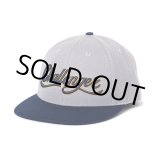 画像: CHALLENGER/SCRIPT BASEBALL CAP（GRAY/NAVY）［スクリプトB.Bキャップ-24春夏］