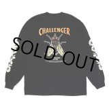 画像: CHALLENGER/L/S HIBISCUS TEE（BLACK）［プリント長袖T-24春夏］