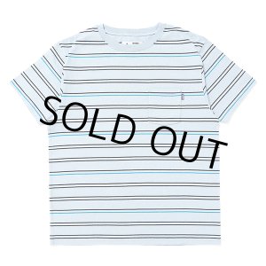 画像: CHALLENGER/S/S STRIPE BORDER PKT TEE（LT BLUE）［ストライプボーダーポケT-24春夏］
