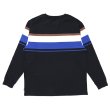 画像2: CHALLENGER/L/S MULTI BORDER TEE（BLACK）［マルチボーダー長袖T-24春夏］ (2)