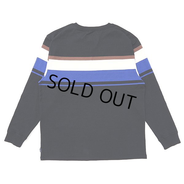 画像2: CHALLENGER/L/S MULTI BORDER TEE（BLACK）［マルチボーダー長袖T-24春夏］ (2)