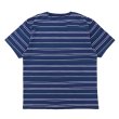 画像2: CHALLENGER/S/S STRIPE BORDER PKT TEE（NAVY）［ストライプボーダーポケT-24春夏］ (2)