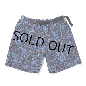 画像: CHALLENGER/PAISLEY COTTON TWILL SHORTS（CHARCOAL/PURPLE）［ペイズリーコットンツイルショーツ-24春夏］
