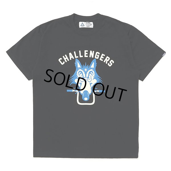 画像1: CHALLENGER/WOLF MC TEE（BLACK）［プリントT-24春夏］ (1)
