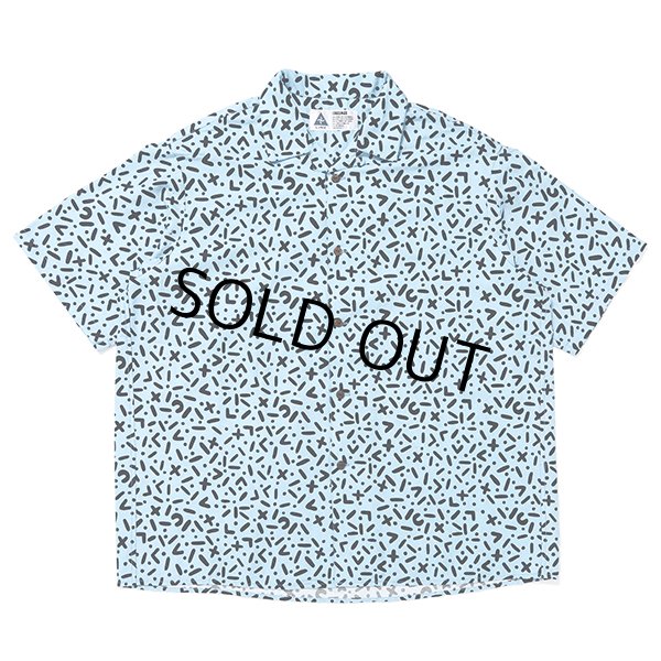 画像1: CHALLENGER/S/S CHIP PRINTED SHIRT（LT BLUE）［チッププリントシャツ-24春夏］ (1)
