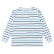 画像1: CHALLENGER/L/S STRIPE BORDER TEE（LT BLUE）［ストライプボーダー長袖T-24春夏］ (1)