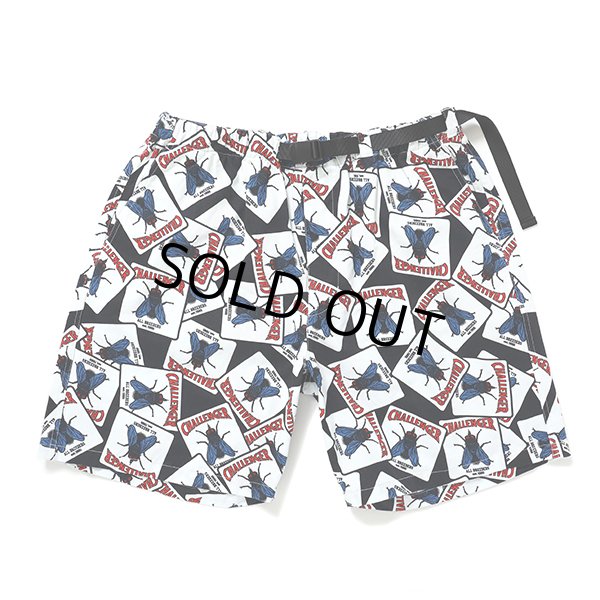 画像1: CHALLENGER/FLY COTTON TWILL SHORTS（BLACK）［フライコットンツイルショーツ-24春夏］ (1)