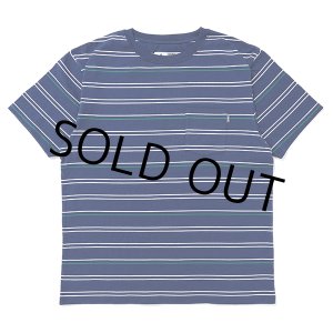 画像: CHALLENGER/S/S STRIPE BORDER PKT TEE（NAVY）［ストライプボーダーポケT-24春夏］