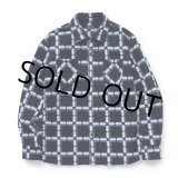 画像: 【30%OFF】RATS/NATIVE PRINT FLANNEL SHIRT（BLUE）［ネイティブプリントフランネルシャツ-23秋冬］