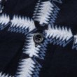画像4: 【30%OFF】RATS/NATIVE PRINT FLANNEL SHIRT（BLUE）［ネイティブプリントフランネルシャツ-23秋冬］ (4)