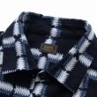 画像3: RATS/NATIVE PRINT FLANNEL SHIRT（BLUE）［ネイティブプリントフランネルシャツ-23秋冬］ (3)