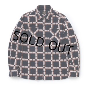 画像: 【30%OFF】RATS/NATIVE PRINT FLANNEL SHIRT（ORANGE）［ネイティブプリントフランネルシャツ-23秋冬］