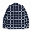 画像2: 【30%OFF】RATS/NATIVE PRINT FLANNEL SHIRT（BLUE）［ネイティブプリントフランネルシャツ-23秋冬］ (2)