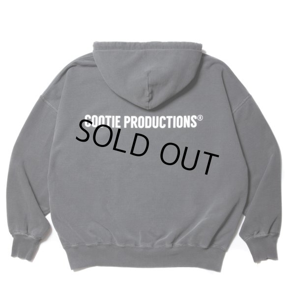 画像1: COOTIE PRODUCTIONS/Pigment Dyed Open End Yarn Sweat Hoodie（Black）［ピグメントダイスウェットフーディー-23秋冬］ (1)