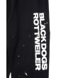 画像3: 【30%OFF】ROTTWEILER/R.W PAINTED SWEAT PANTS（BLACK）［ペイント加工スウェットパンツ-24春夏］ (3)