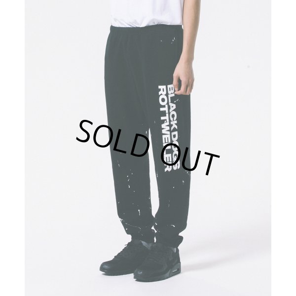 画像5: 【30%OFF】ROTTWEILER/R.W PAINTED SWEAT PANTS（BLACK）［ペイント加工スウェットパンツ-24春夏］ (5)
