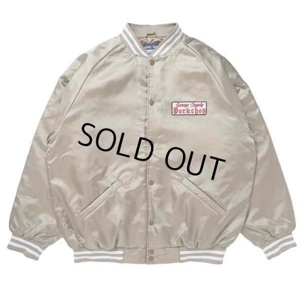 画像1: PORKCHOP/SATIN SPORTS JKT（GOLD）［サテンスポーツJKT-23秋冬］ (1)