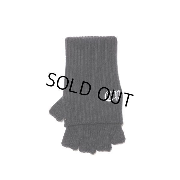 画像2: COOTIE PRODUCTIONS/Lowgauge Fingerless Knit Glove（Black）［フィンガーレスニットグローブ-23秋冬］ (2)