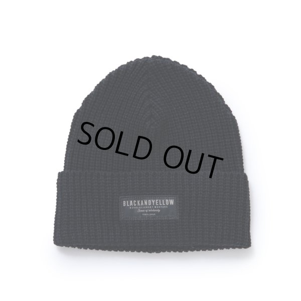 画像1: 【30%OFF】RATS/WOOL KNIT CAP（BLACK）［ウールニットキャップ-23秋冬］ (1)