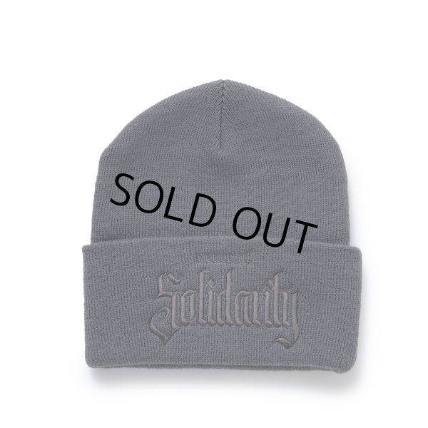 画像1: 【30%OFF】RATS/KNIT CAP SOLIDARITY（GRAY）［ニットキャップ-23秋冬］ (1)
