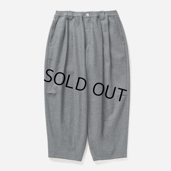 画像1: TIGHTBOOTH/WOOL HERRINGBONE BALLOON PANTS（Charcoal） 【20%OFF】［ウールヘリンボーンバルーンパンツ-23秋冬］ (1)