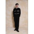 画像6: RATS/FANG CREW NECK KNIT（BLACK）［クルーネックニット-23秋冬］ (6)