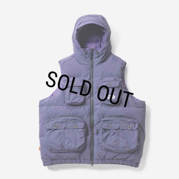 値下可TIGHTBOOTH - UTILITY DOWN VEST Purple TIGHTBOOTH - UTILITY DOWN VEST Purple