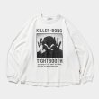 画像1: TIGHTBOOTH/HAND SIGN VELOUR LS（White）［ベロアロングスリーブ-23秋冬］ (1)