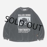 画像: TIGHTBOOTH/HAND SIGN VELOUR LS（Black）［ベロアロングスリーブ-23秋冬］