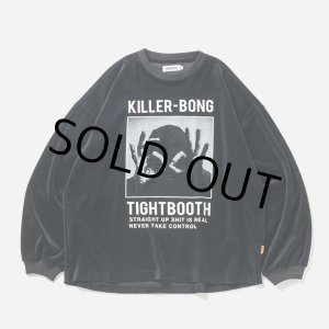 画像: TIGHTBOOTH/HAND SIGN VELOUR LS（Black）［ベロアロングスリーブ-23秋冬］