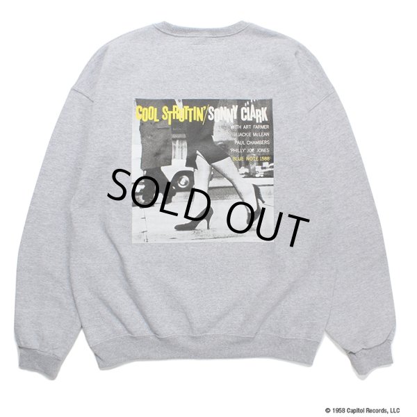 画像1: WACKO MARIA/BLUE NOTE / SWEAT SHIRT（GRAY）［クルーネックスウェット-23秋冬］ (1)