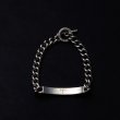 画像2: ANTIDOTE BUYERS CLUB/Engraved ID Bracelet（Silver）［IDブレスレット］ (2)