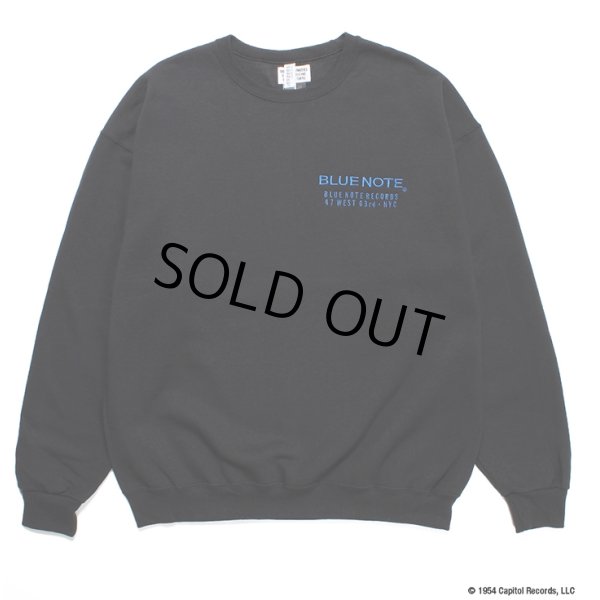 画像2: WACKO MARIA/BLUE NOTE / SWEAT SHIRT（BLACK）［クルーネックスウェット-23秋冬］ (2)