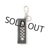 画像: CALEE/STUDS LEATHER ASSORT KEY RING ＜TYPE III＞ C（BLACK C）［スタッズレザーキーリング-23秋冬］