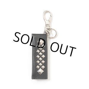 画像: CALEE/STUDS LEATHER ASSORT KEY RING ＜TYPE III＞ C（BLACK C）［スタッズレザーキーリング-23秋冬］